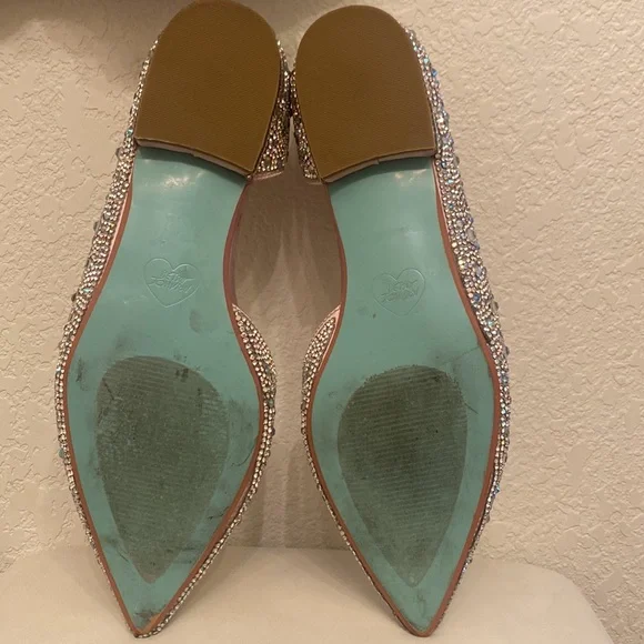 Betsy Johnson rhinestone flats - Picture 6 of 6